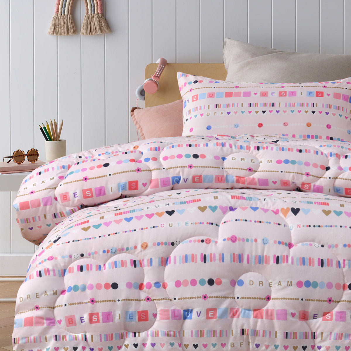 Happy Kids Swifty 2 Piece Washed Cotton Cover Comforter Set Single 160cm x 220cm 3