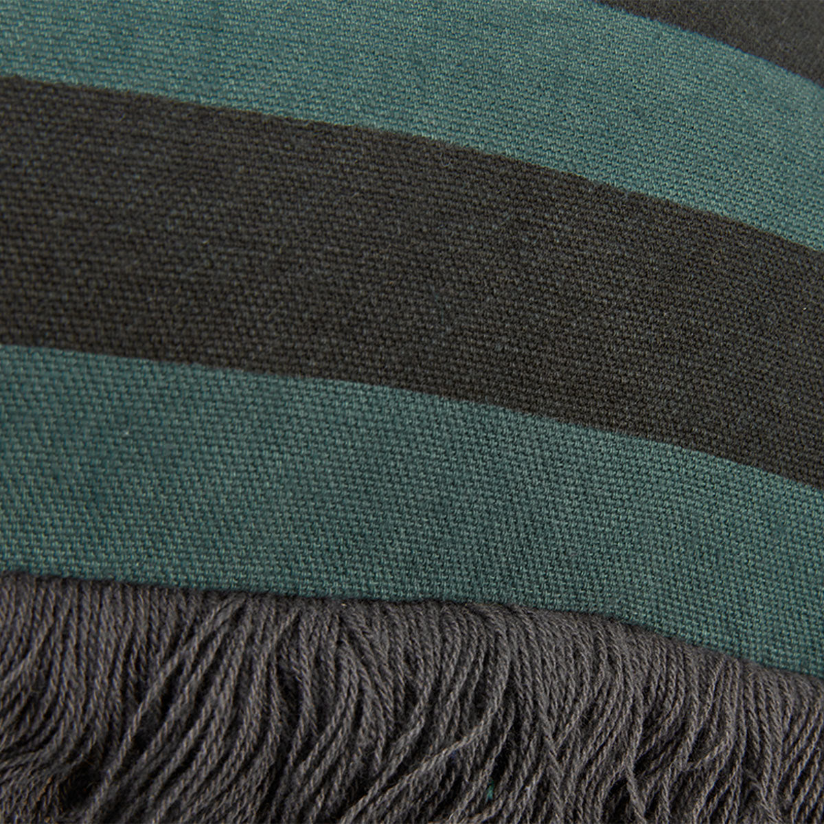 KAAT Amsterdam Viggo Green Stripe Square Filled Cushion 45cm x 45cm 3