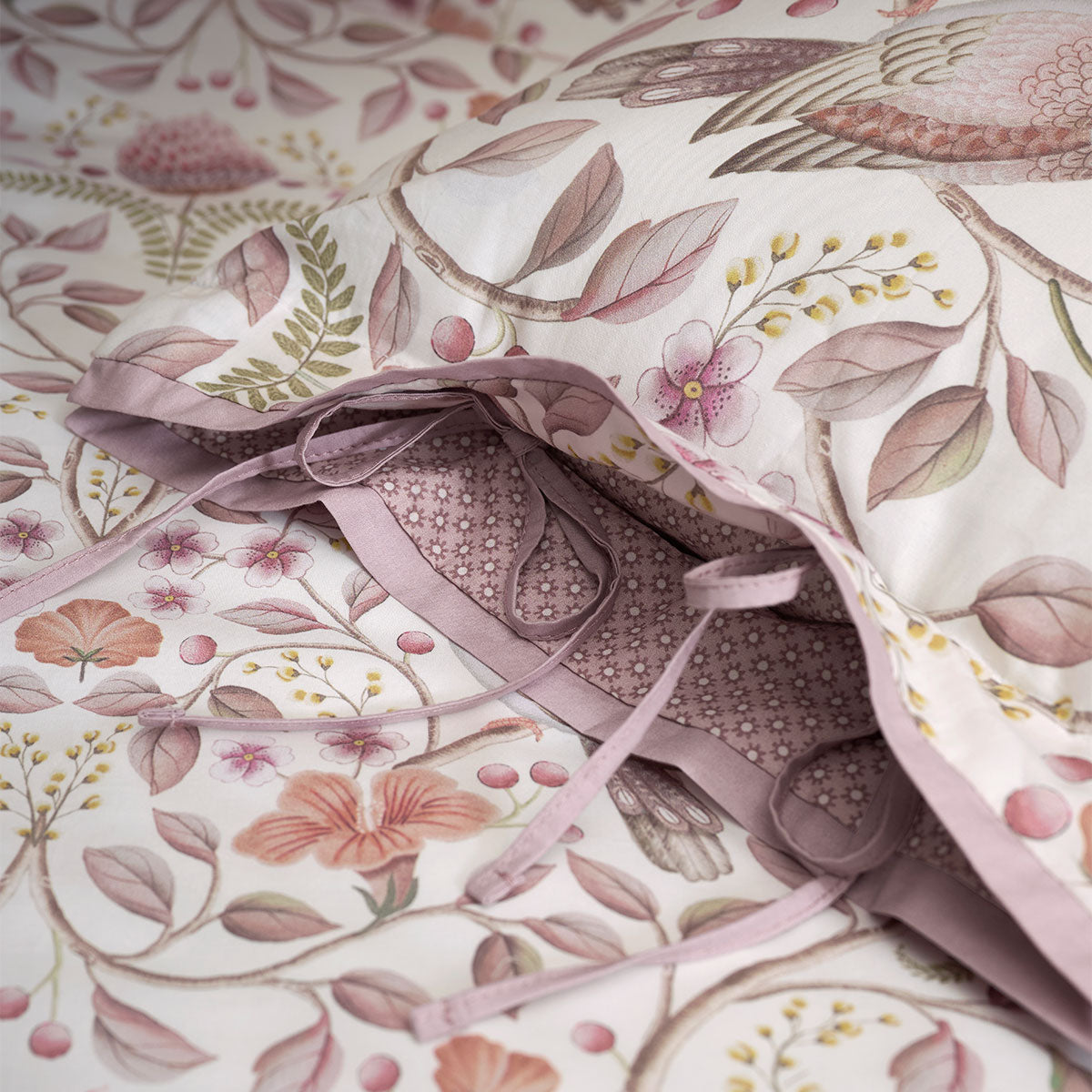 PIP Studio Garden of Dove Off White Cotton Cover Oblong Cushion 35cm x 60cm 3