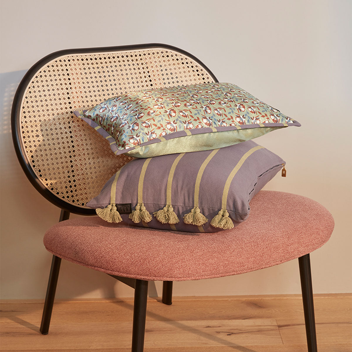 KAAT Amsterdam Nanouk Pastel Floral Oblong Filled Cushion 30cm x 50cm 5