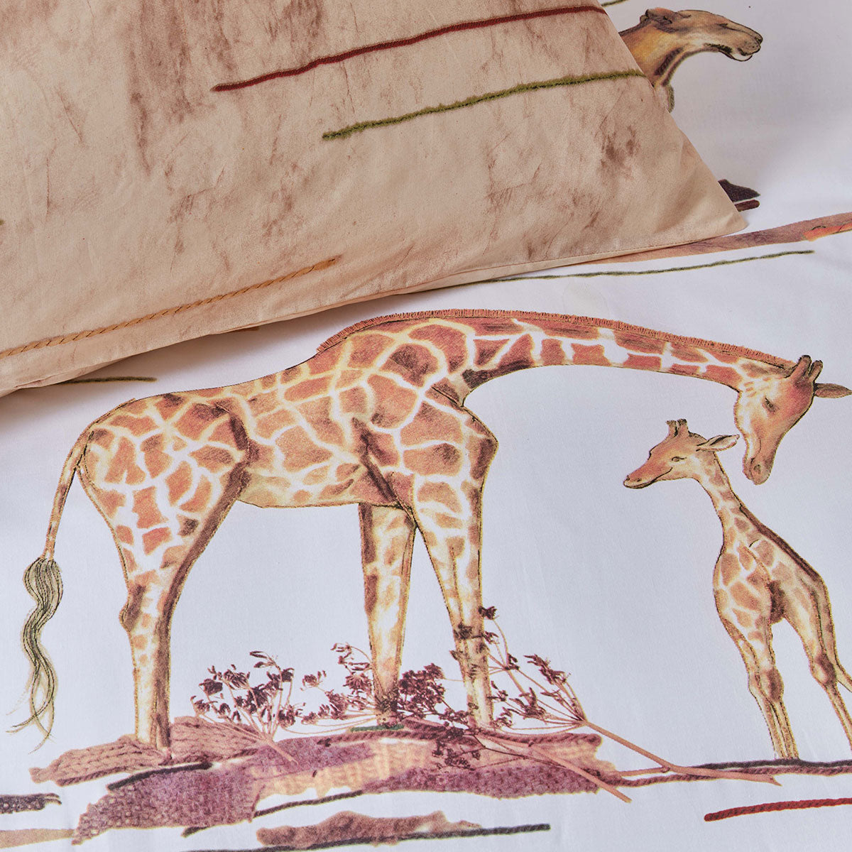 Bedding House Big Five Natural Cotton Quilt Cover Set Single 3