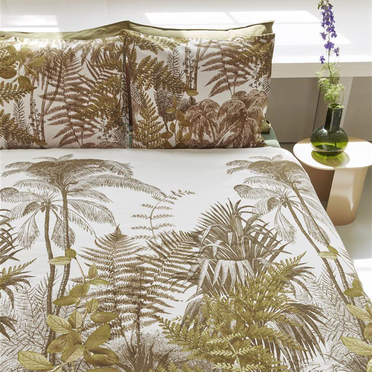 Bedding House Caribe Ochre Cotton Quilt Cover Set Queen 3