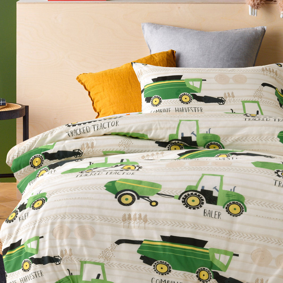 Happy Kids Country Harvest Washed Quilt Cover Set Single 3