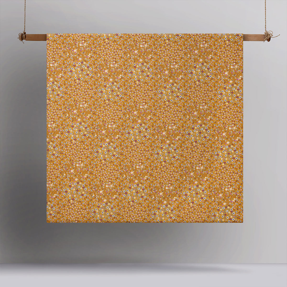 Accessorize Lisa Ochre Washed Cotton Printed Quilt Cover Set King 3