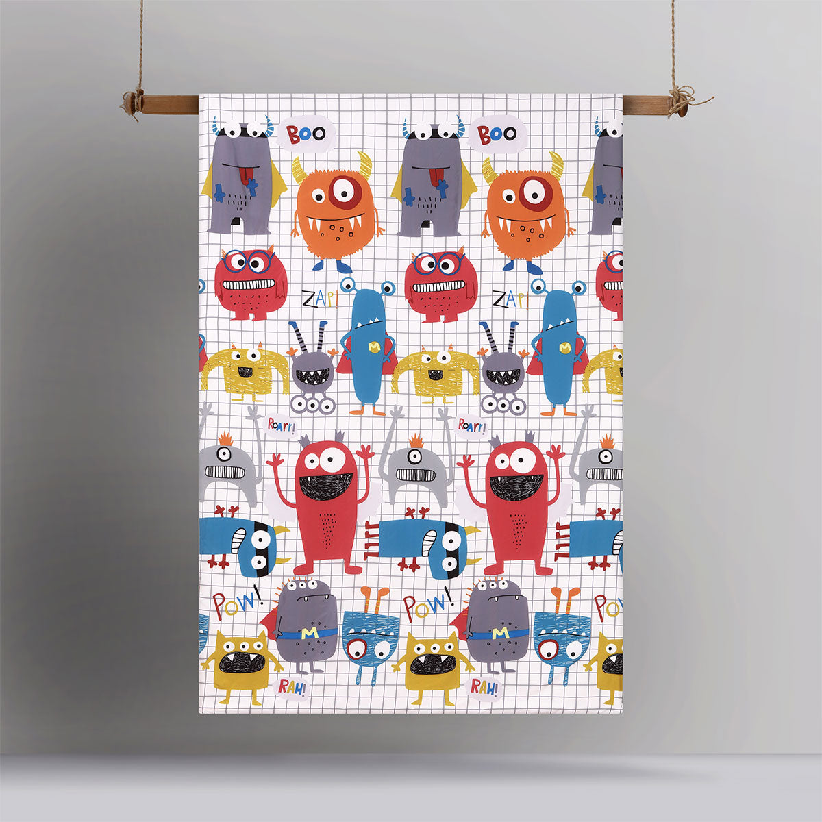 Happy Kids Monster Squad Glow in the Dark Quilt Cover Set Double 3