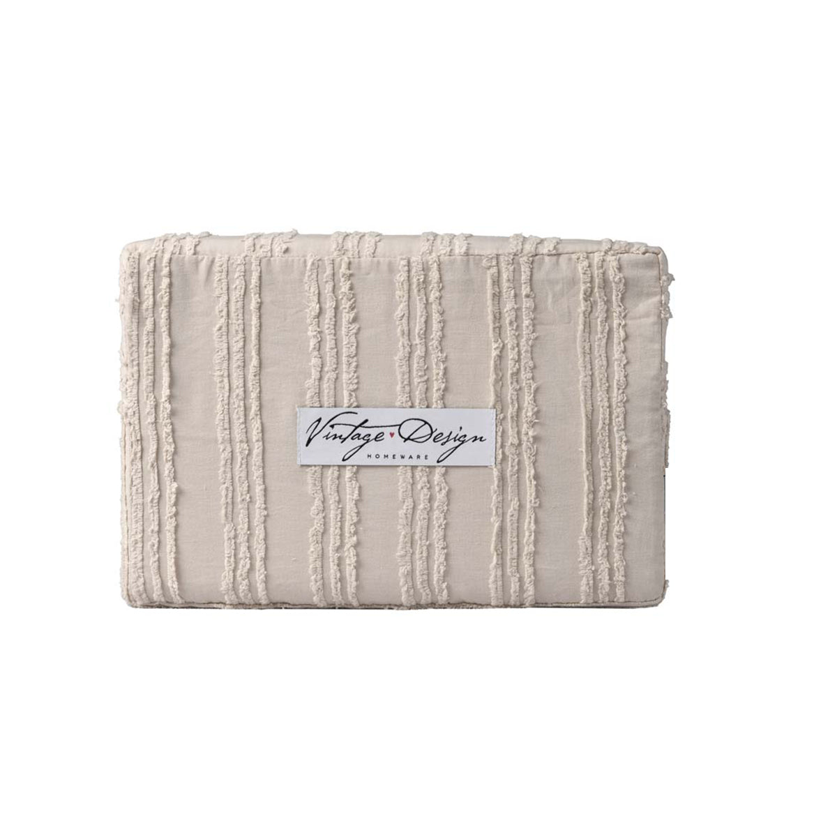 Vintage Design Homewares Reflections Natural Cotton Quilt Cover Set Queen 5