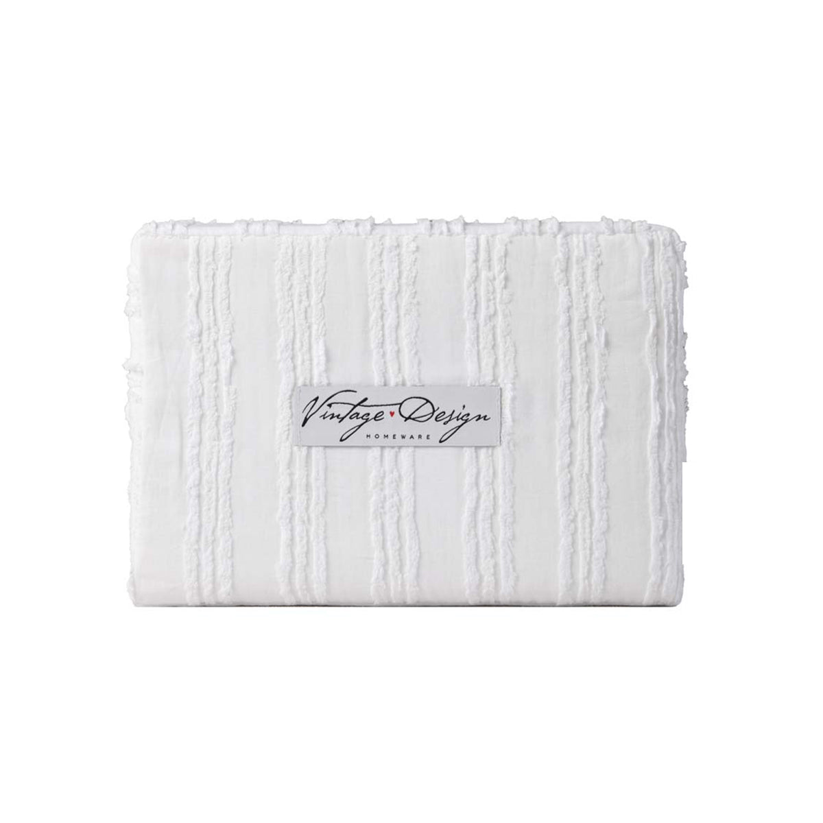 Vintage Design Homewares Reflections White Cotton Quilt Cover Set Double 5