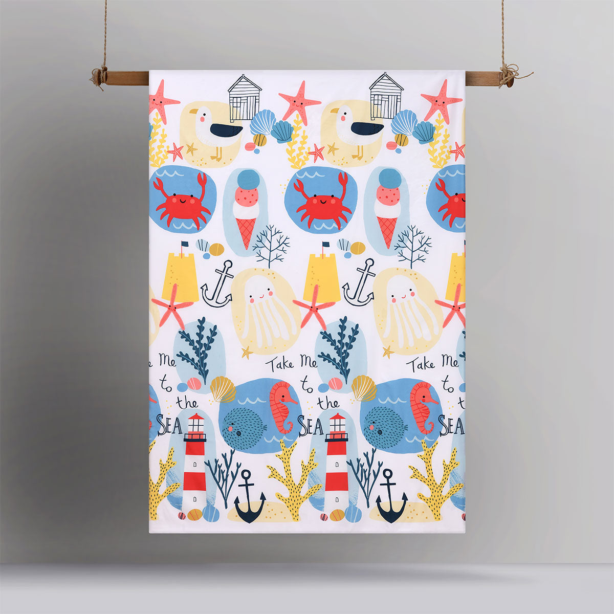 Happy Kids Seaside Glow in the Dark Quilt Cover Set Single 3