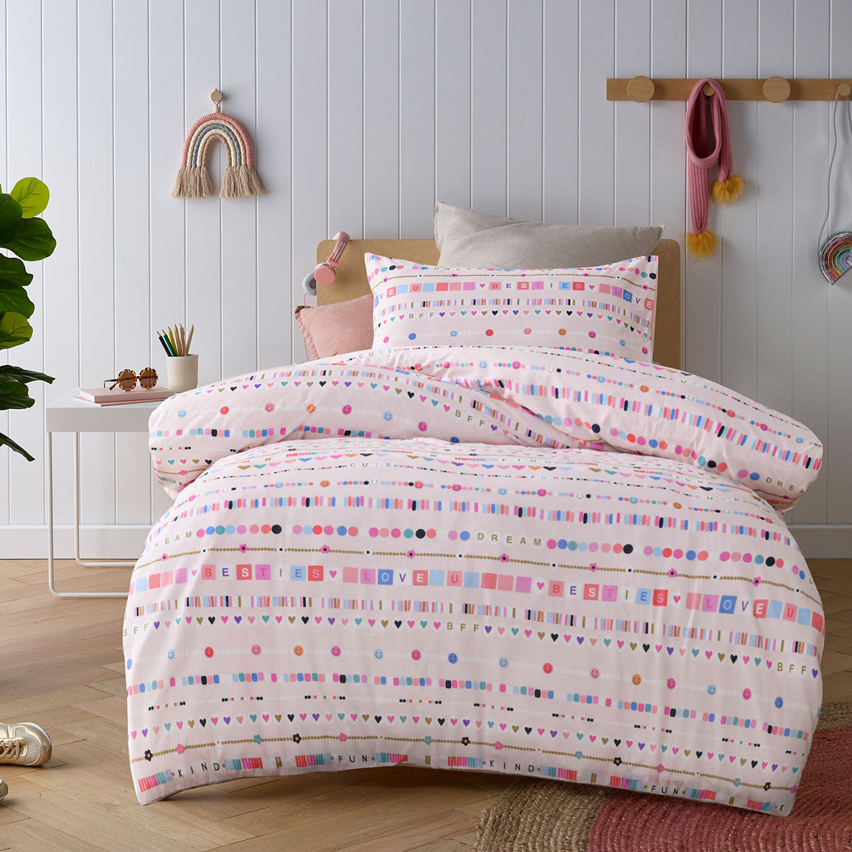 Happy Kids Swifty Washed Quilt Cover Set Single
