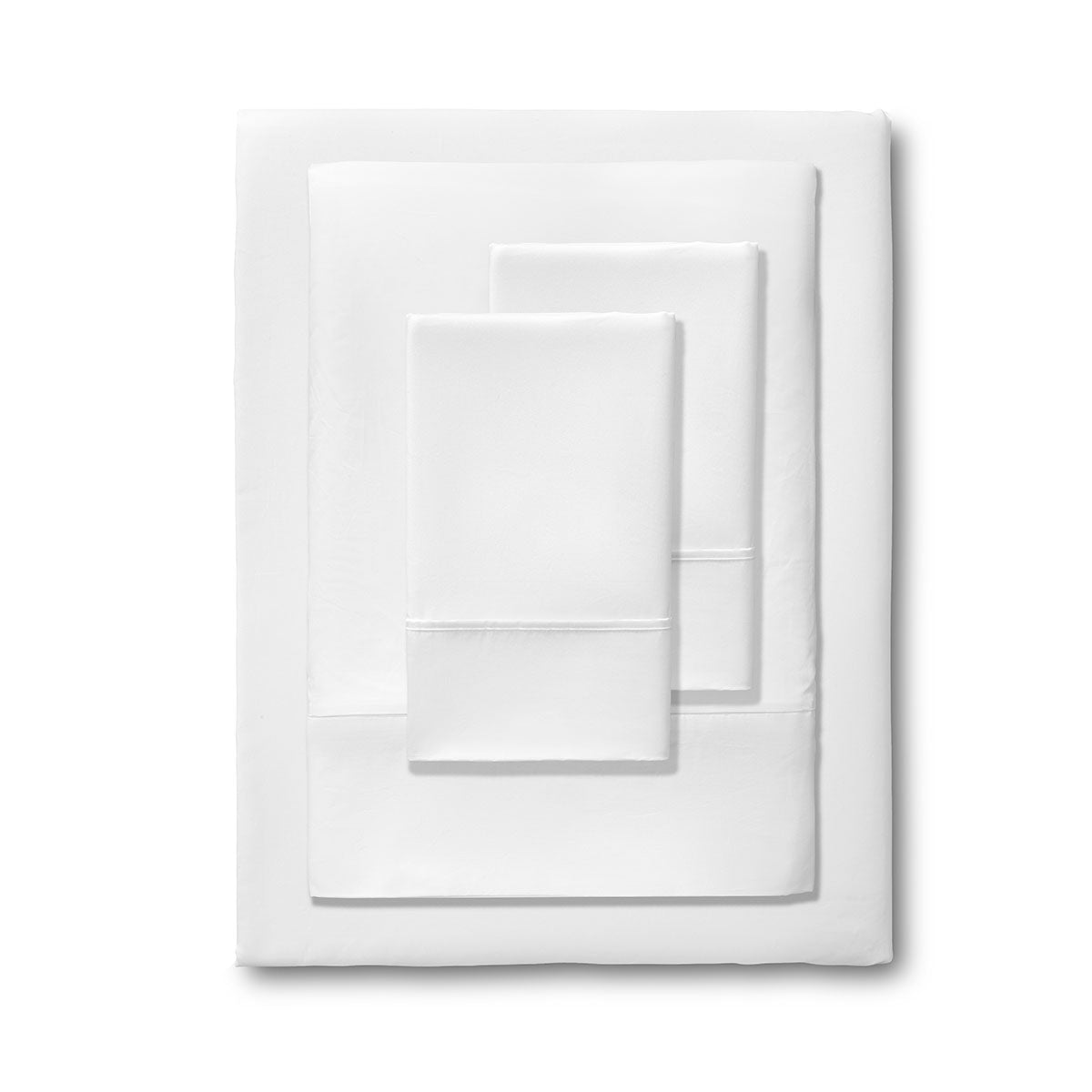 Accessorize 400TC White Bamboo Cotton Sheet Set 40cm Wall King Single 3