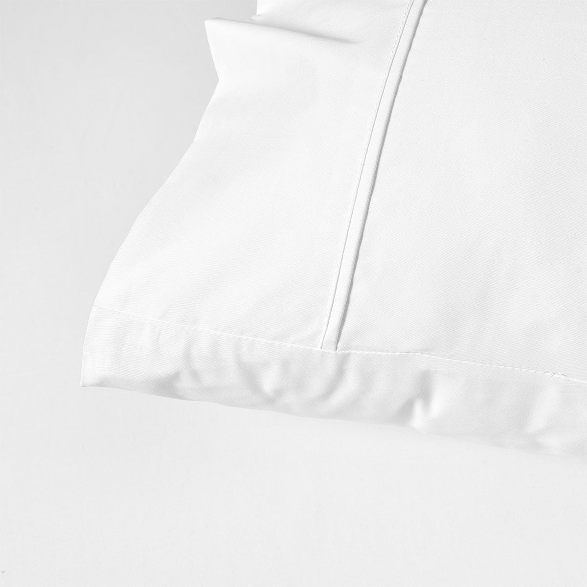 Accessorize 400TC White Bamboo Cotton Sheet Set 40cm Wall King Single 4
