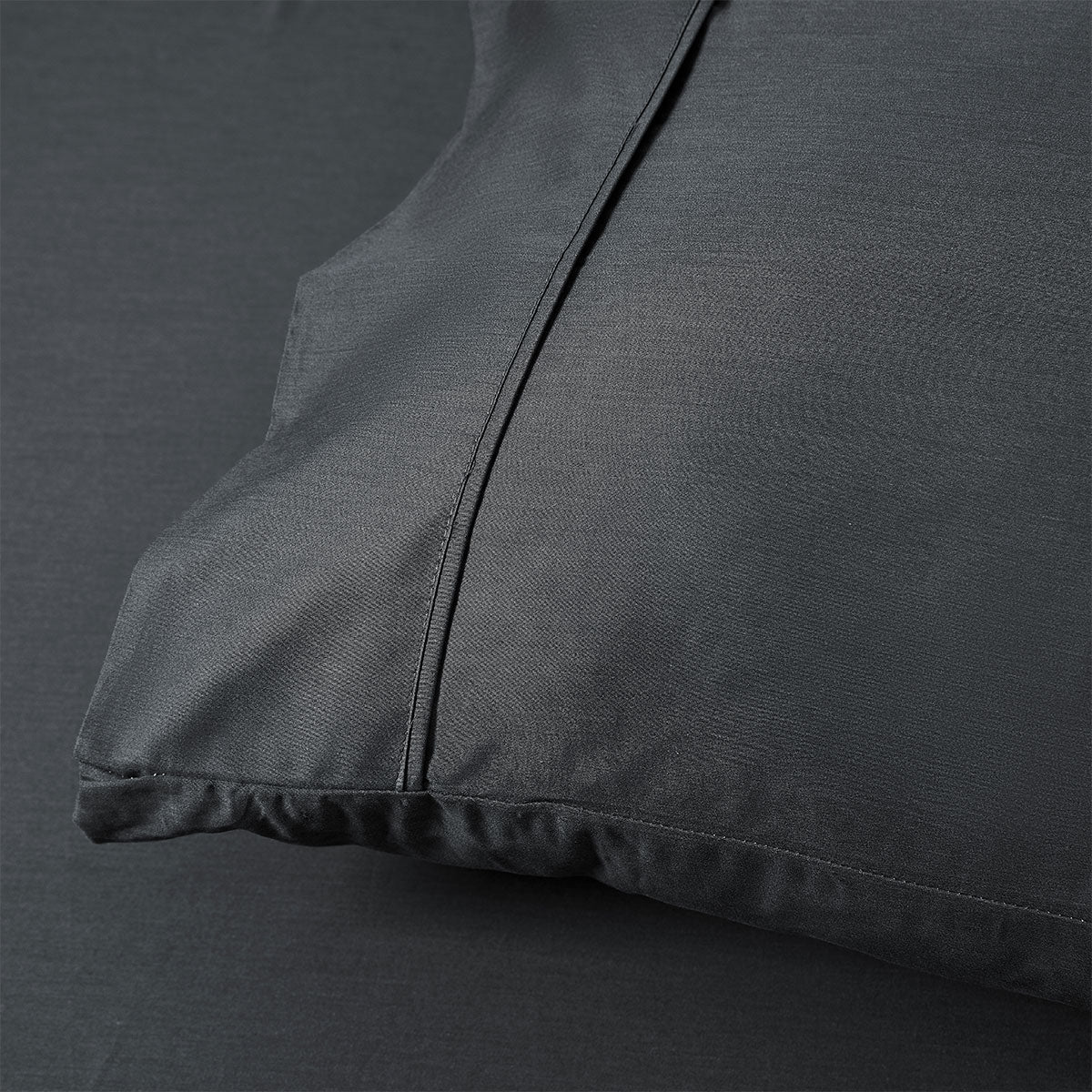 Accessorize 400TC Charcoal Bamboo Cotton Mega / Super Sheet Set 50cm Wall Super King 4