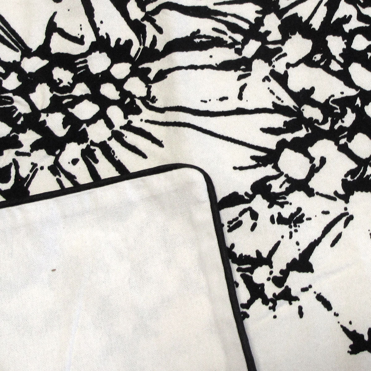 J Elliot Home Aida Black Printed Cotton Cushion Cover 43 x 43cm 3