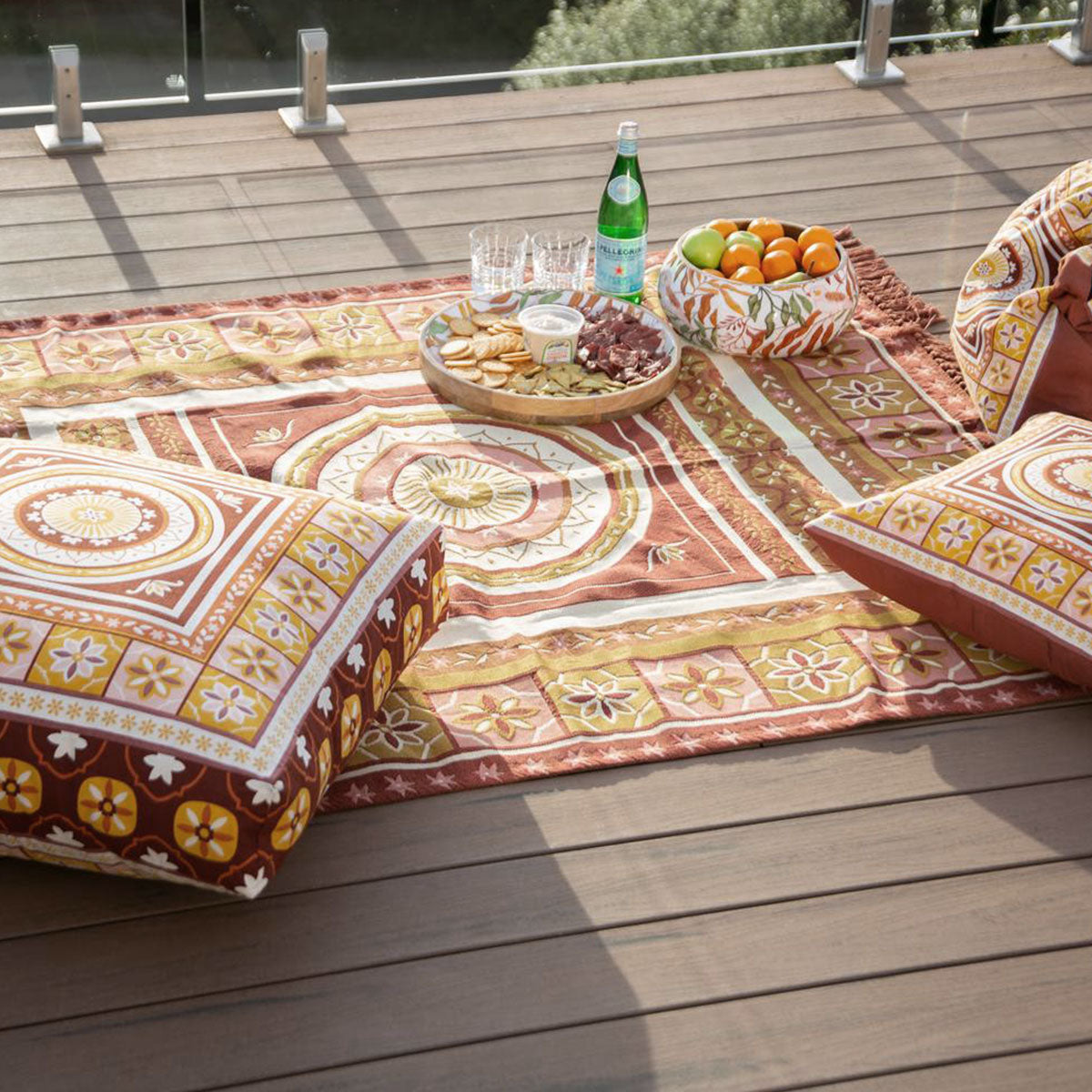 J Elliot Home Kasbah Luxury Fringe Throw 130 x 160cm Pink 3