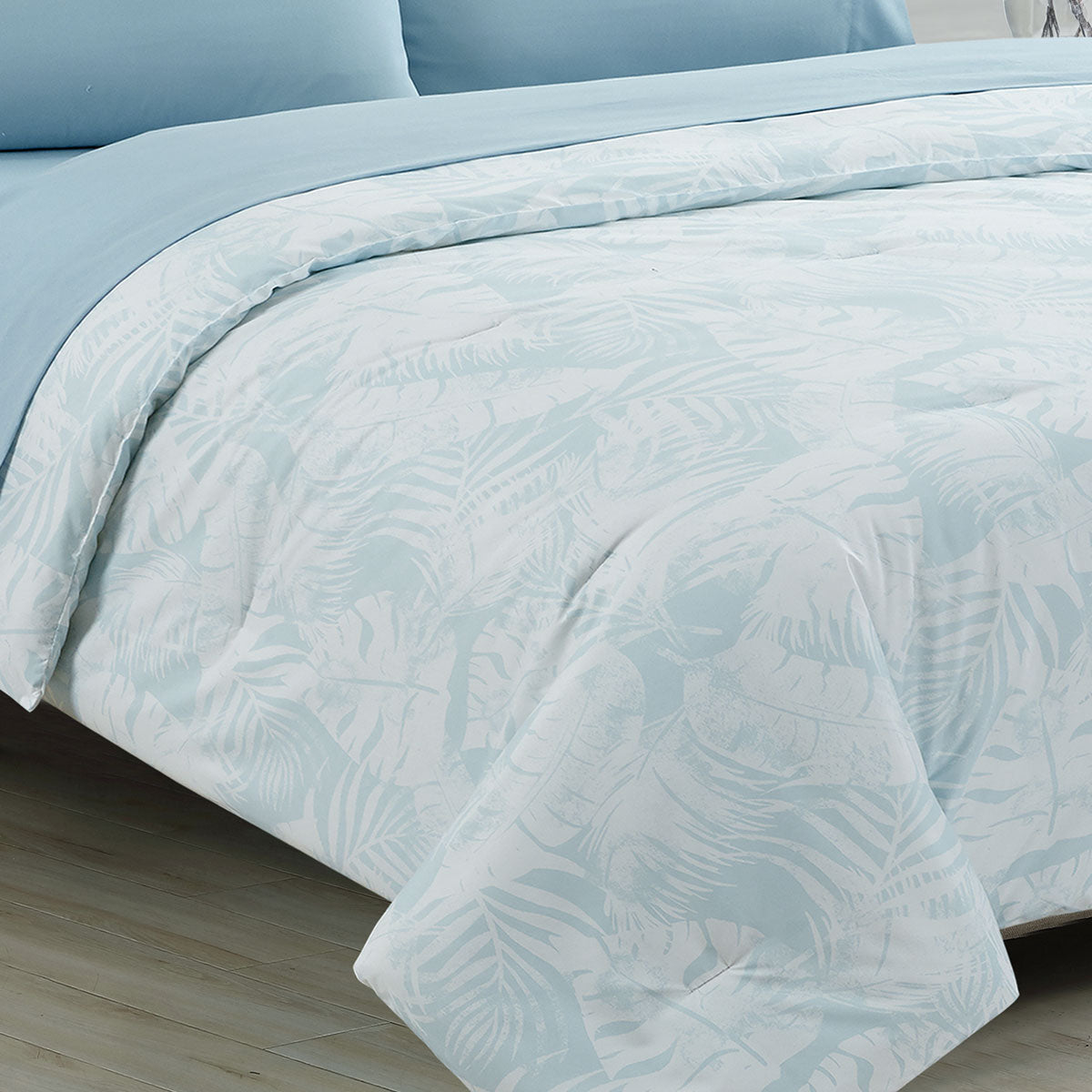 Ardor Bayview Blue 7 Pcs Bed-In-A-Bag Comforter Set with Sheet Set Queen 4