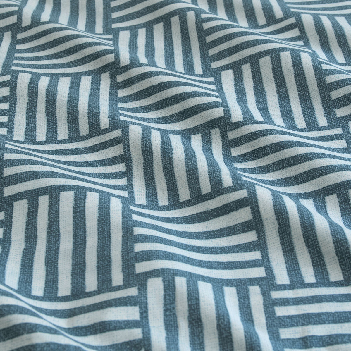 Ardor Fletcher Faded Indigo Printed Quilt Cover Set King 3