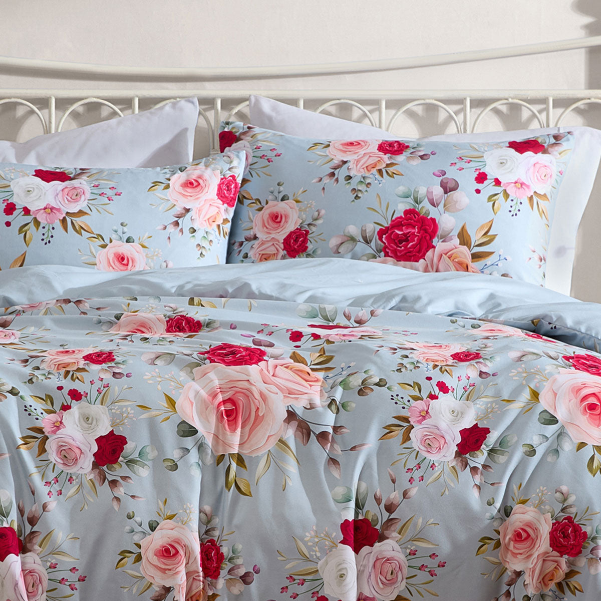 Ardor Amelie Multi Floral Printed Quilt Cover Set Queen 4