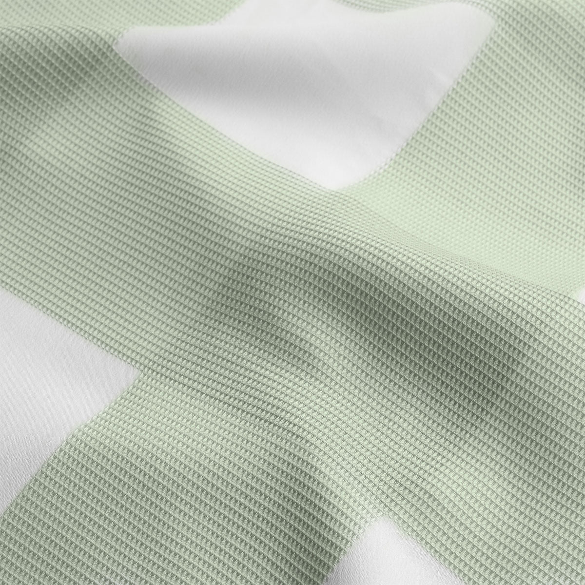 Ardor Ashlea Sage Oversized Waffle Check Quilt Cover Set Queen 4