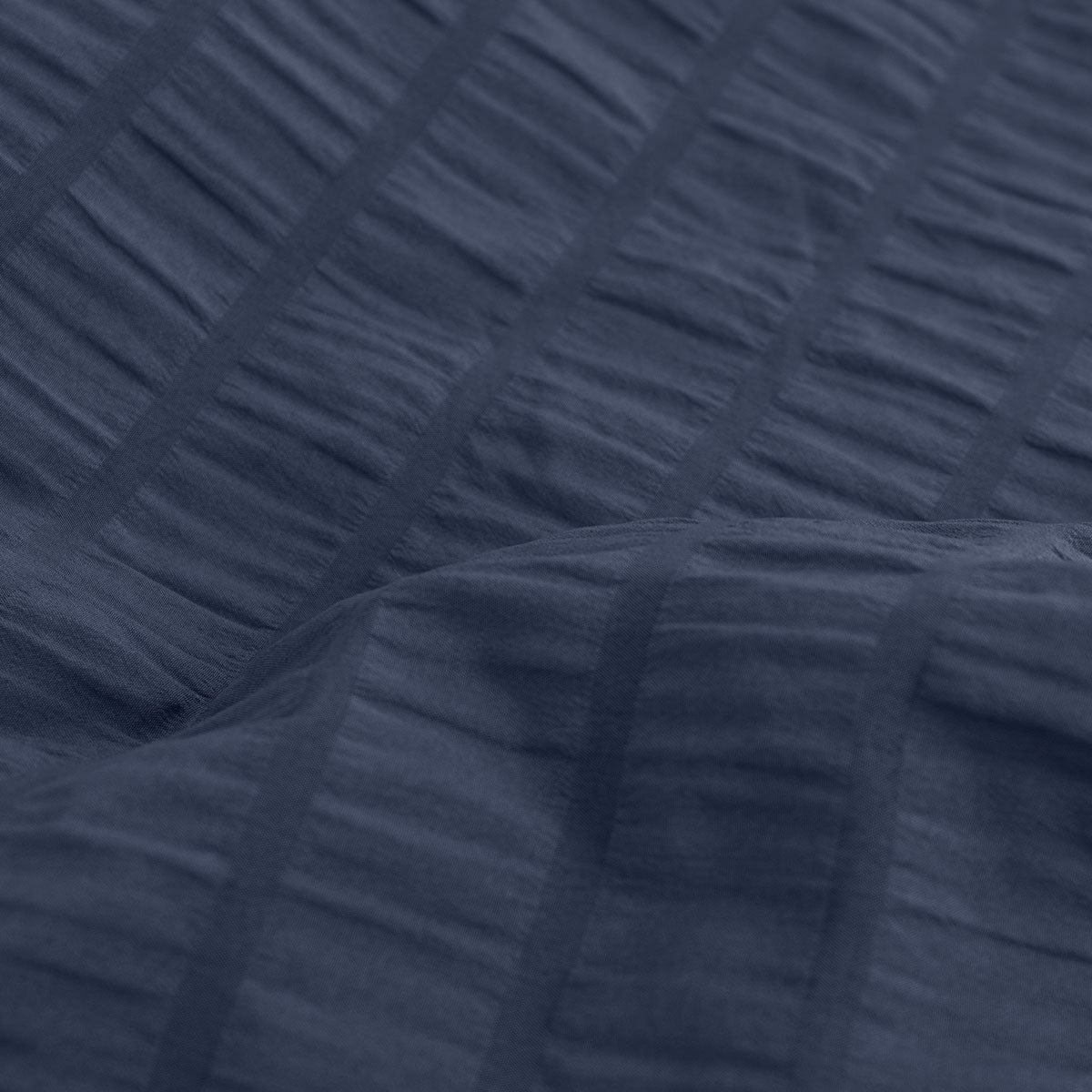 Ardor Byron Navy Seersucker Quilt Cover Set King 3