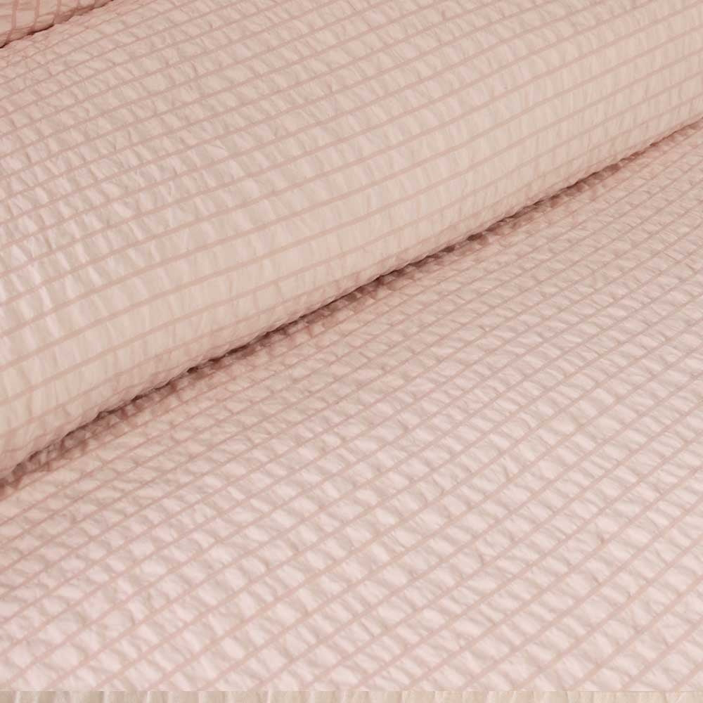 Ardor Ingrid Blush Seersucker Stripe Quilt Cover Set King 3