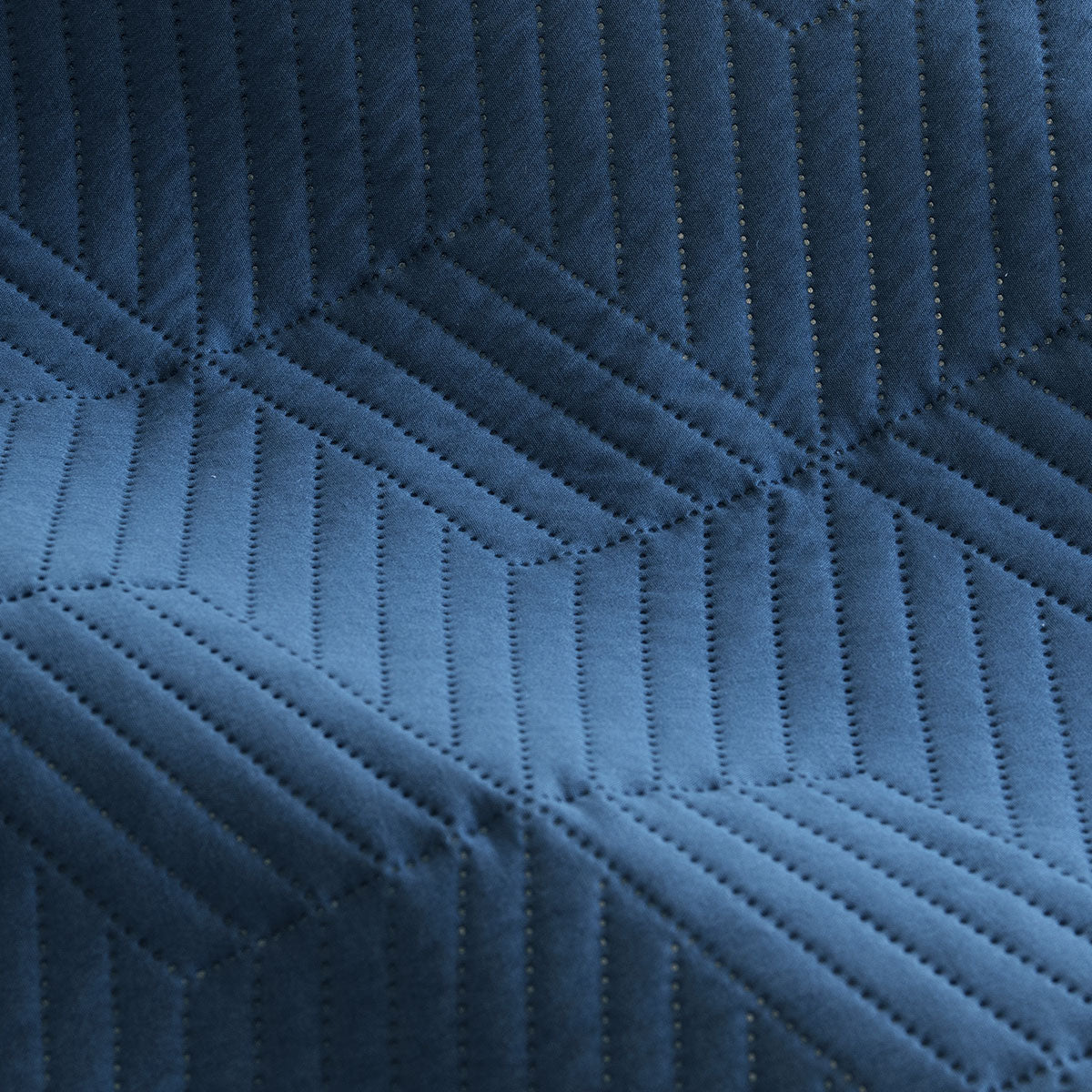 Ardor Maxwell Navy Embossed Vintage Washed Quilt Cover Set Queen 3