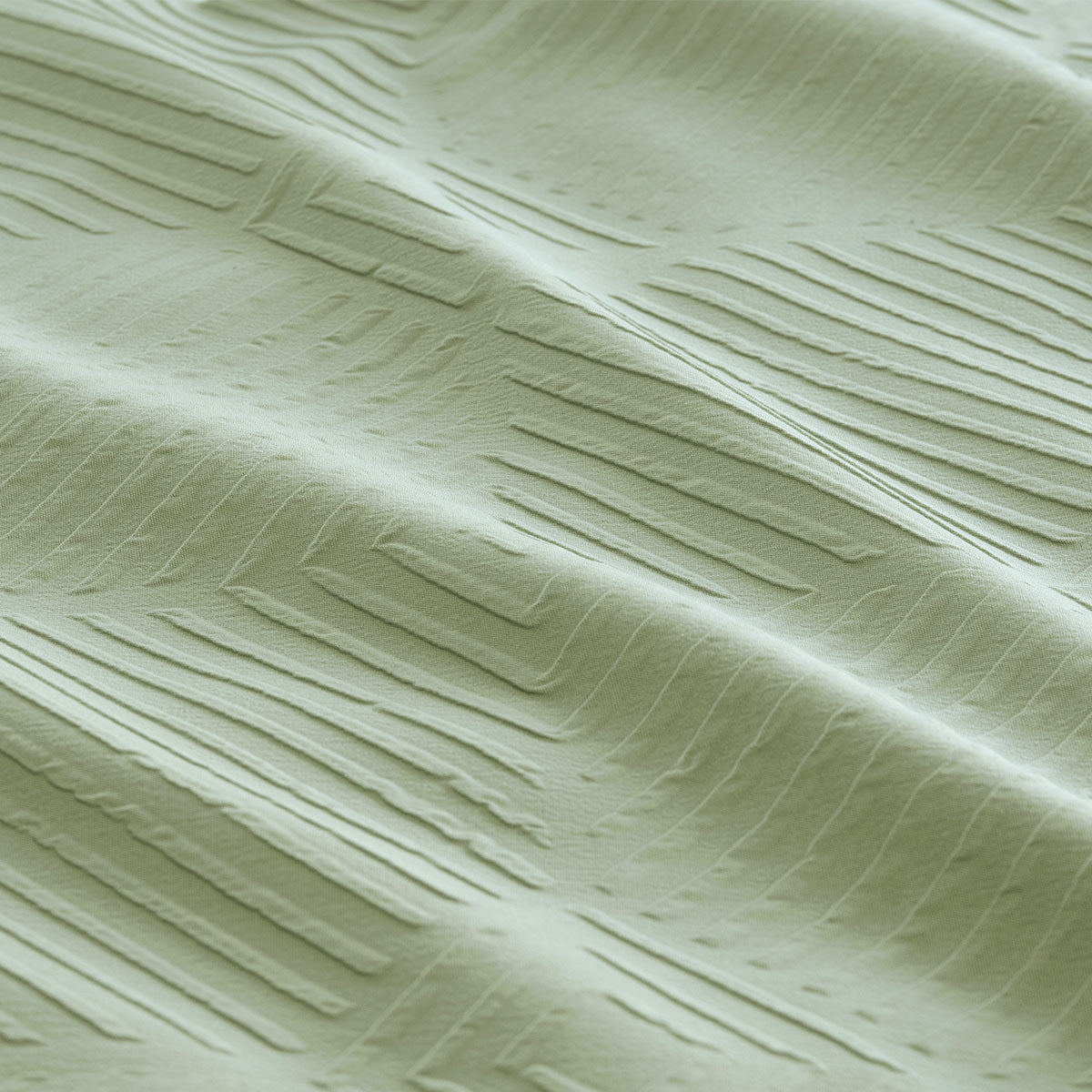 Ardor Preston Pale Green Embossed Quilt Cover Set King 4