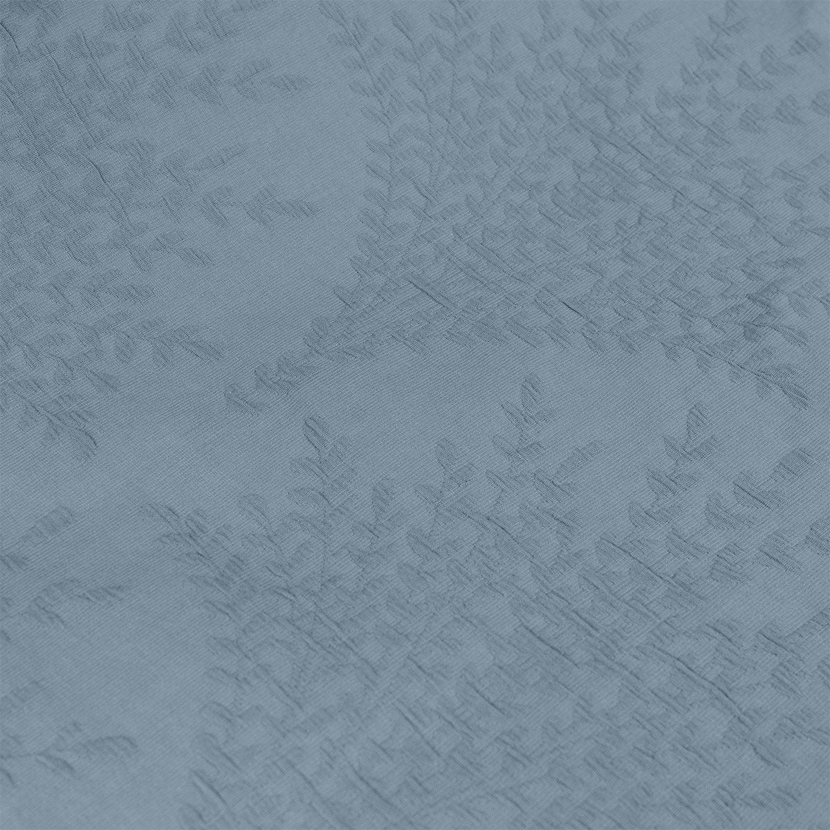 Algodon Romy Blue Cotton Jacquard Quilt Cover Set King 4