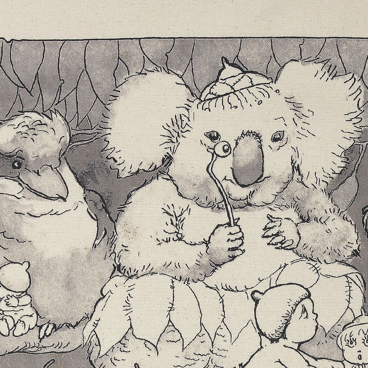 Set of 2 May Gibbs Mrs Bear's Party Cotton Heritage Tea Towels 50 x 70 cm 3