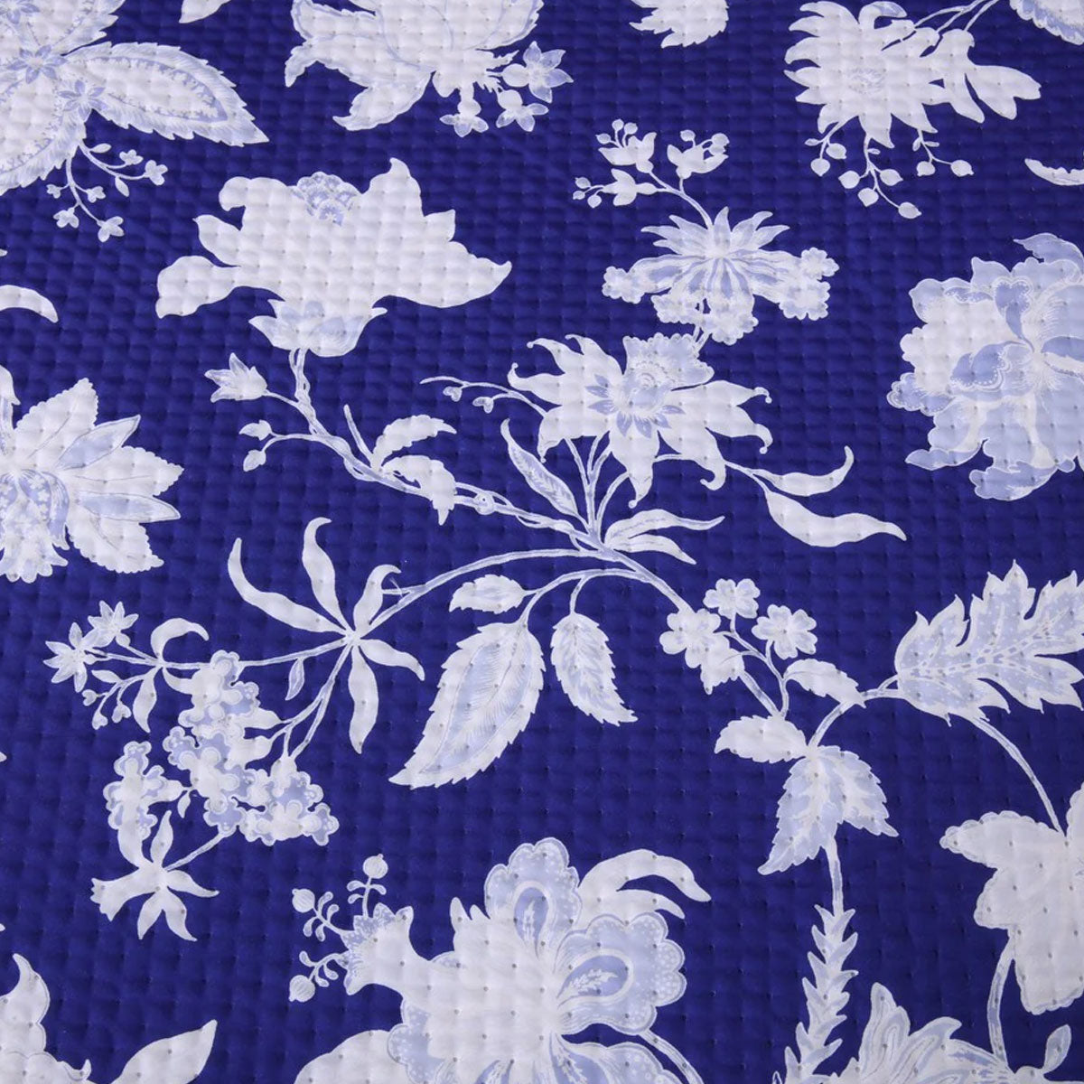 Ramesses Spring Blue 3 Pcs Bamboo Blend Ultrosonic Reversible Comforter Set King 4