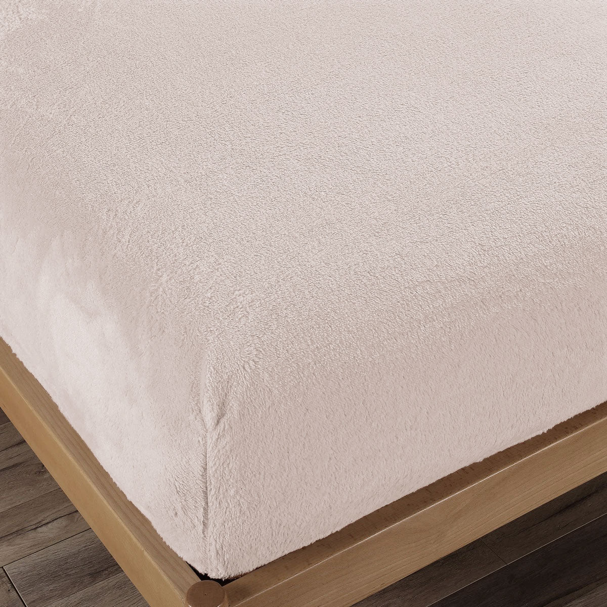 Ramesses Teddy Fleece Fitted Sheet Combo Set Beige Queen 3