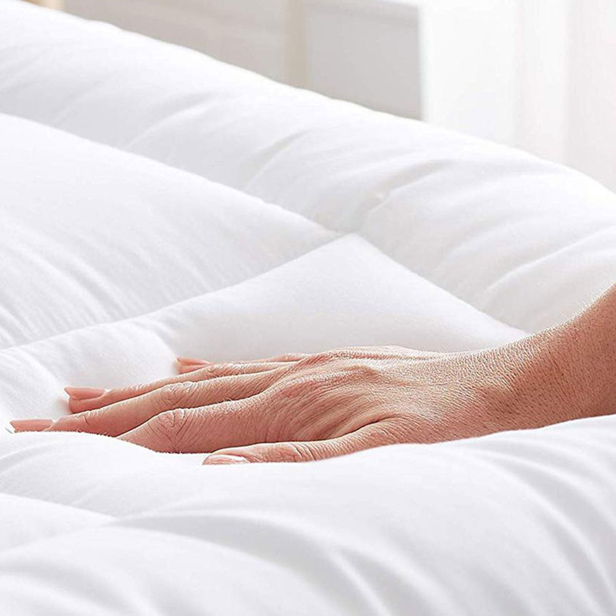 Shangri La 1000GSM Five Star Cooling Bamboo Mattress Topper Single 3