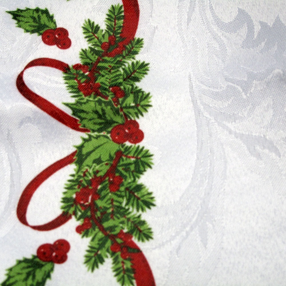 Set of 4 Ornate Christmas Xmas Festival Jacquard Napkins 3