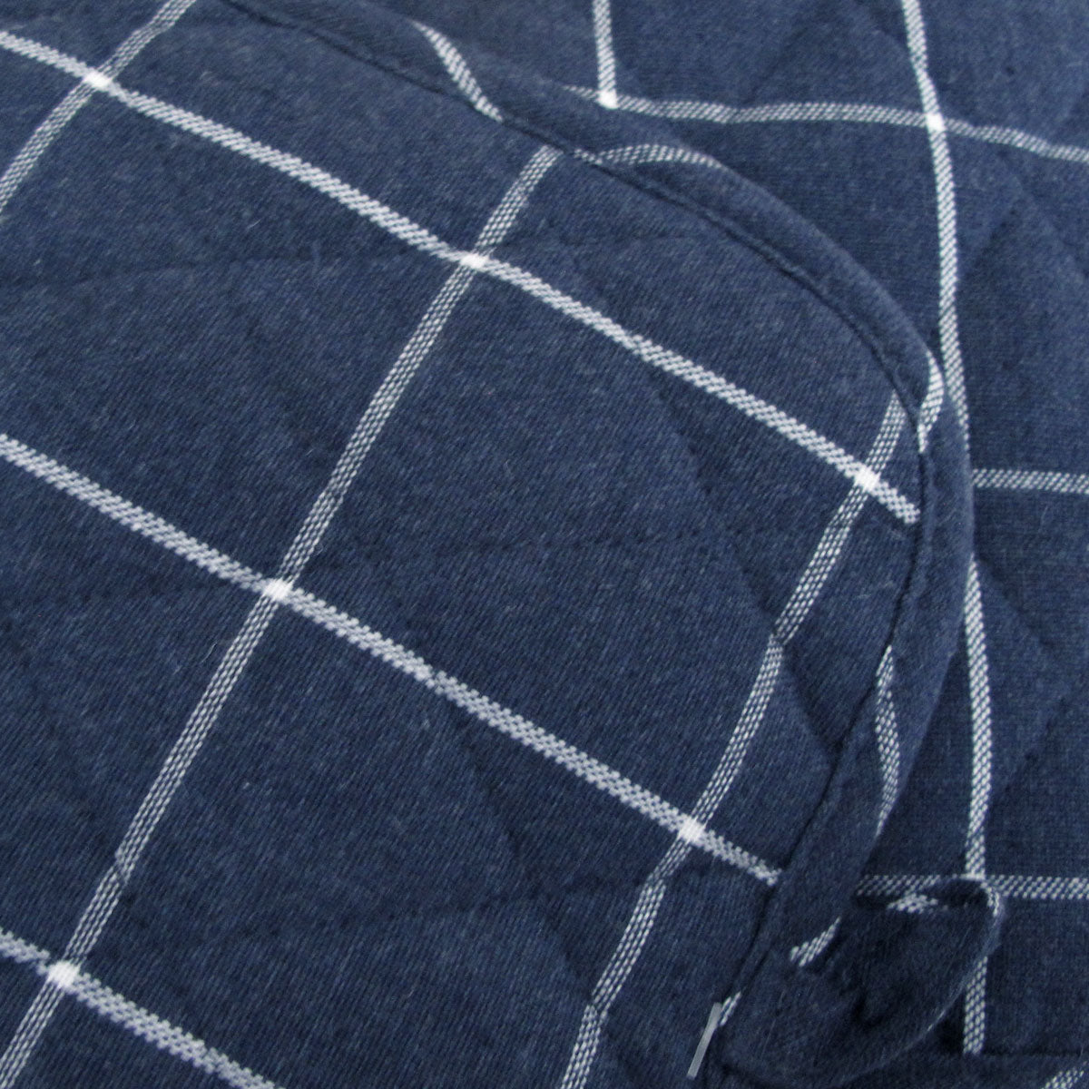 Ladelle Eco Check Navy Set of 2 Pot Holders 21 x 21 cm 3