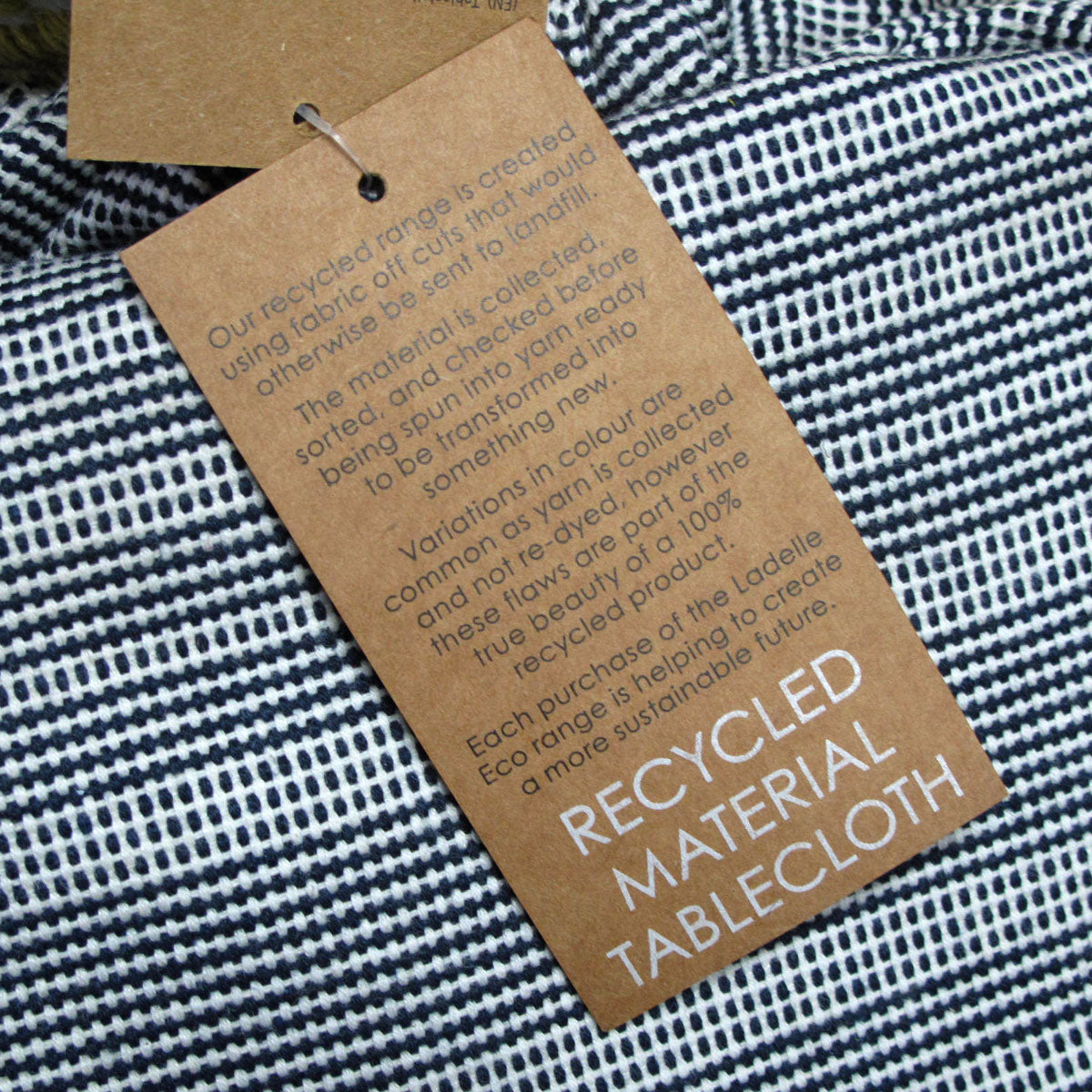 Ladelle Navy Eco Cotton Rich Tablecloth 150 x 225 cm 3