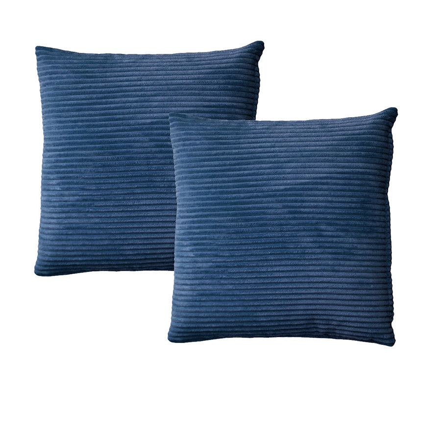 Alastairs Ruby Navy Pair of European Pillowcases