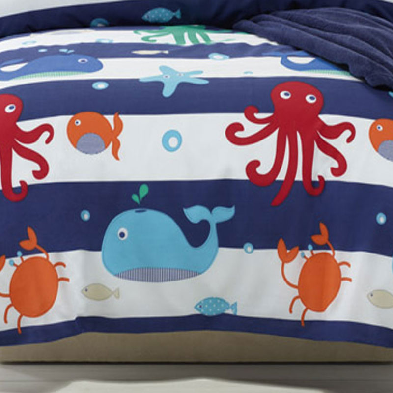 Jiggle & Giggle Sea Creature Quilt Cover Set Double 3