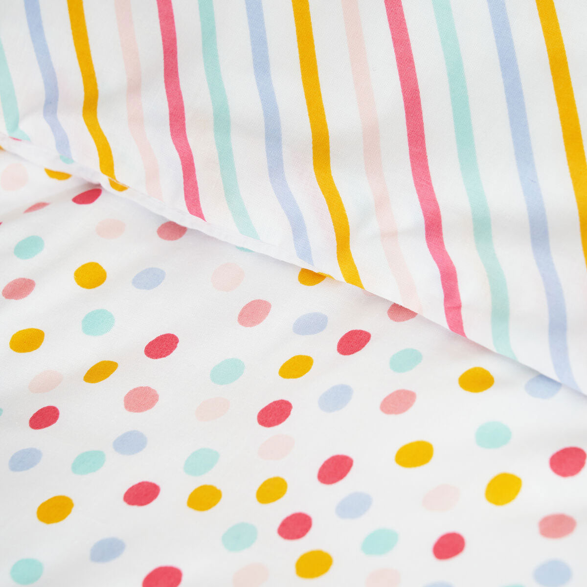Minikins Multi Colour Spot Reversible Quilt Cover Set Double 3