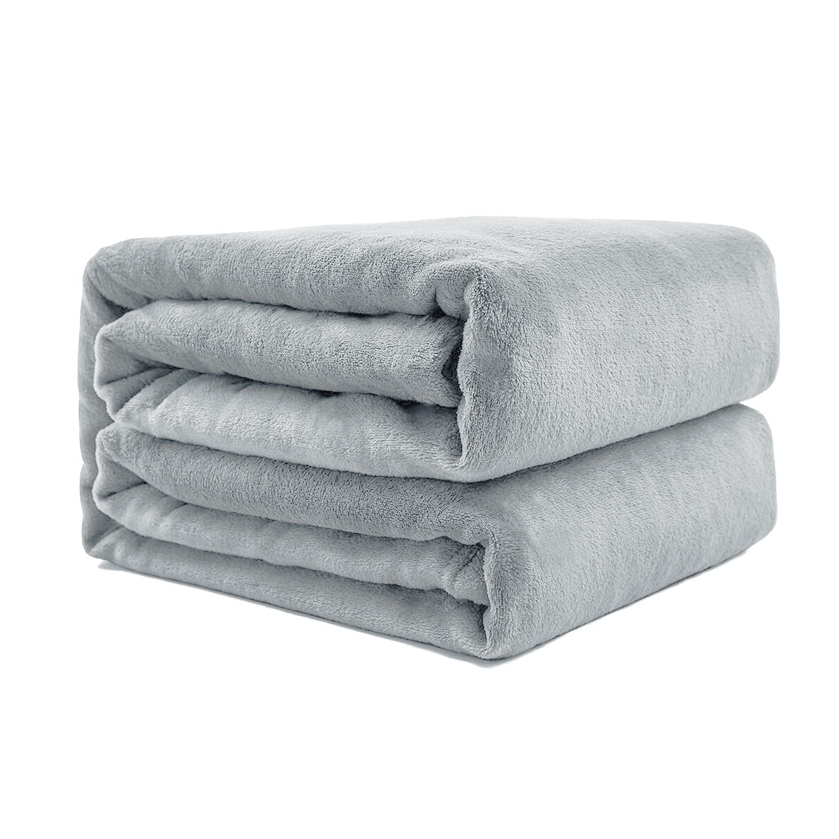 Super Soft Micro Flannel Plush Blanket Queen 220 x 240cm Cream 3