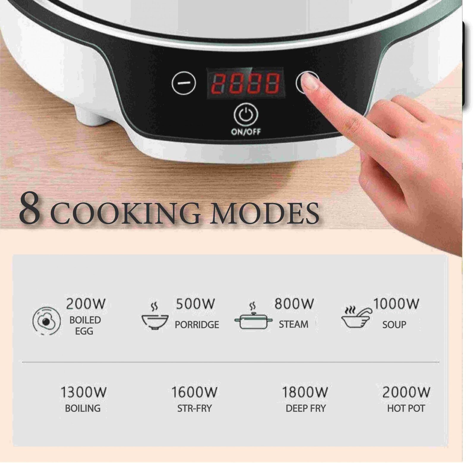 Kylin Portable Electric Induction Cooker AU-K4092 5