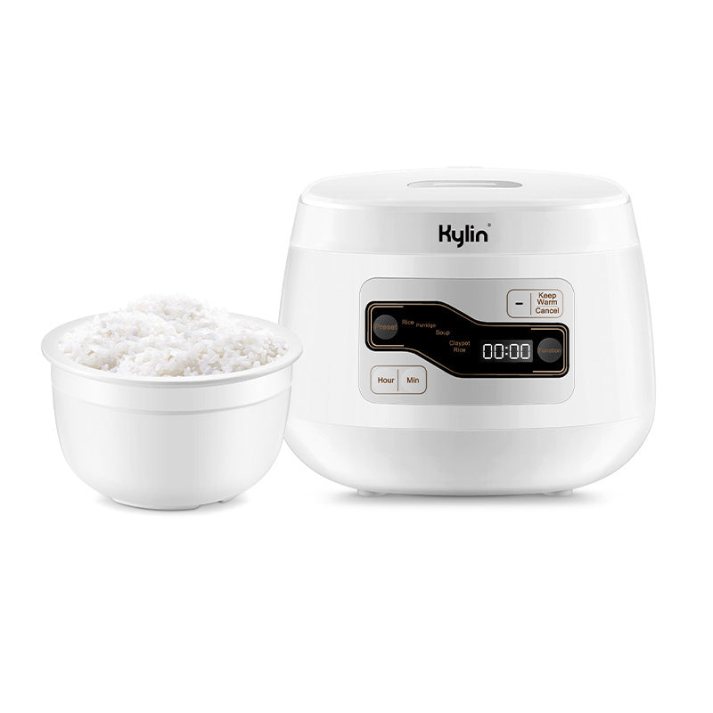 Kylin Electric Multi-Function 4 Cups Ceramic Pot Rice Cooker 2L White AU-K1020 4