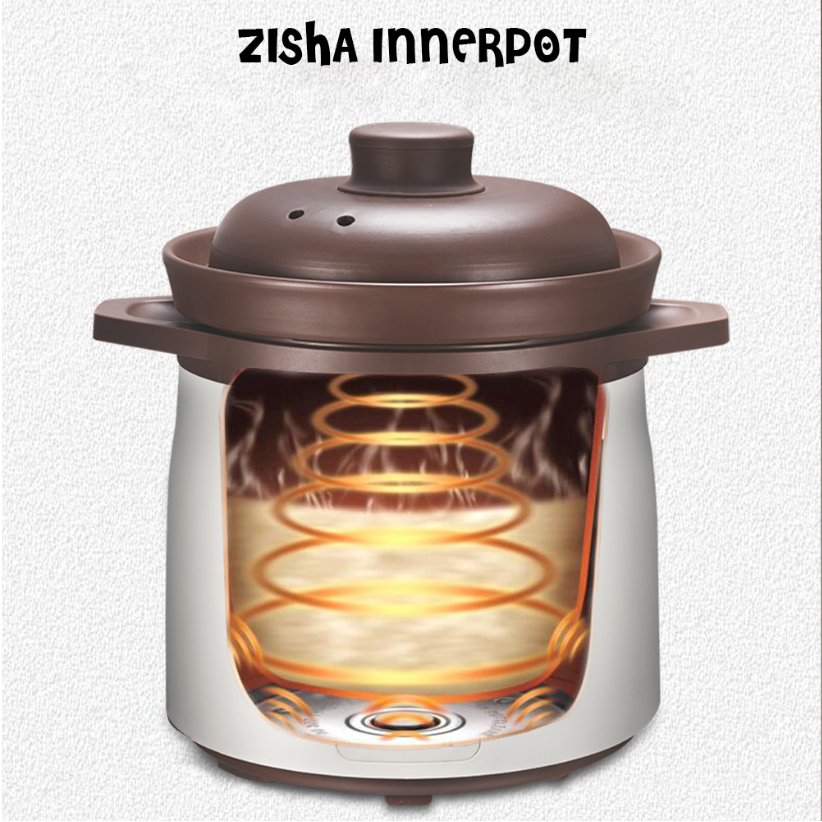 Kylin Electric Purple Clay Pot Slow Cooker 5L - K2021 5