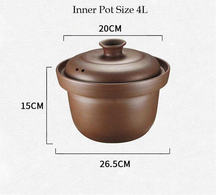 Kylin Electric Purple Clay Pot Slow Cooker 4L - K2022 3