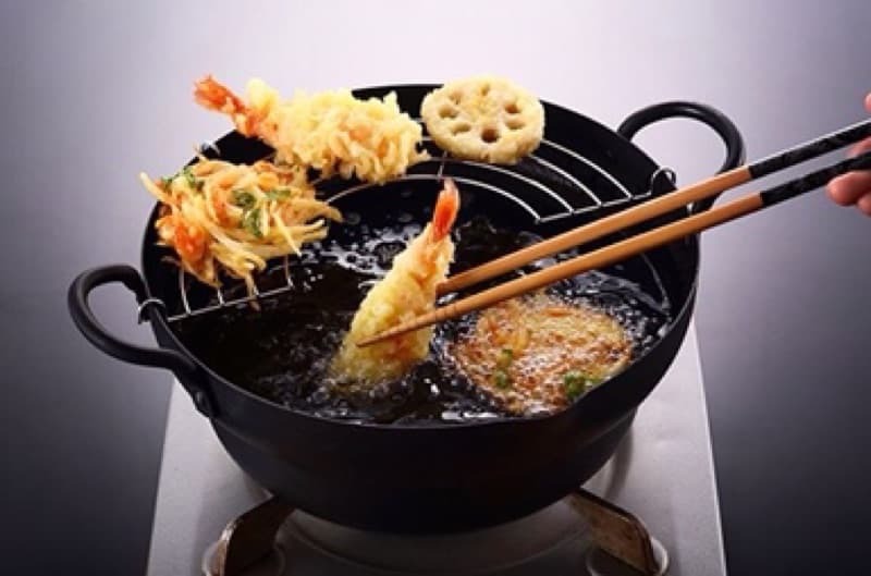 Takumi Japan Iron Tempura Deep Fry Pot Induction Compatible 24cm 4
