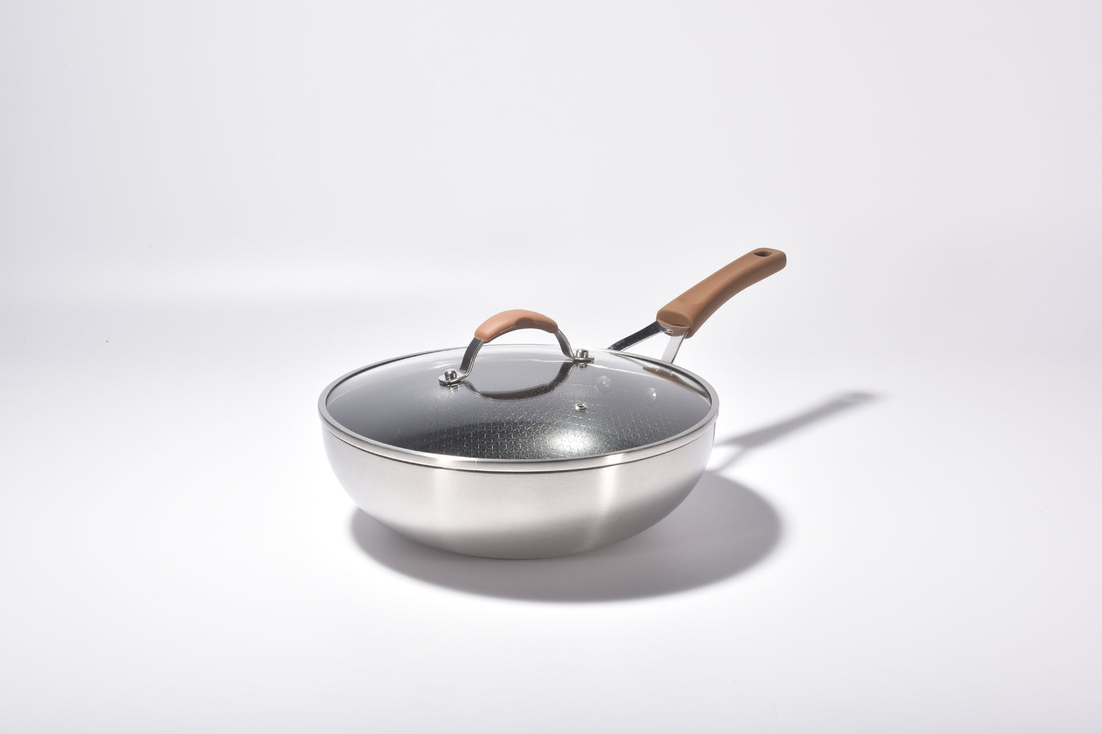 Kylin 3 Layer Stainless Steel Non Stick Noka Wok 30cm 8
