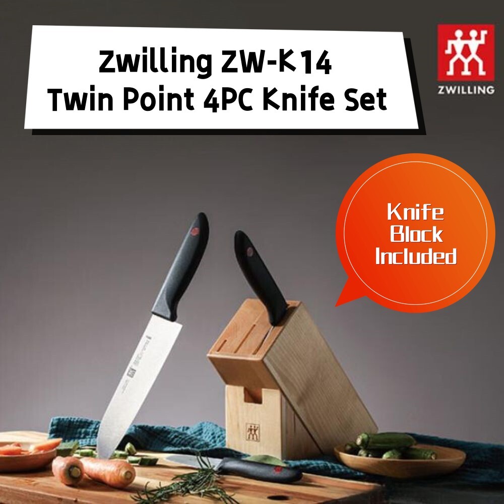 Zwilling ZW-K14 Twin Point Santoku Knife Chef's Knife 4PC Knife Set 7