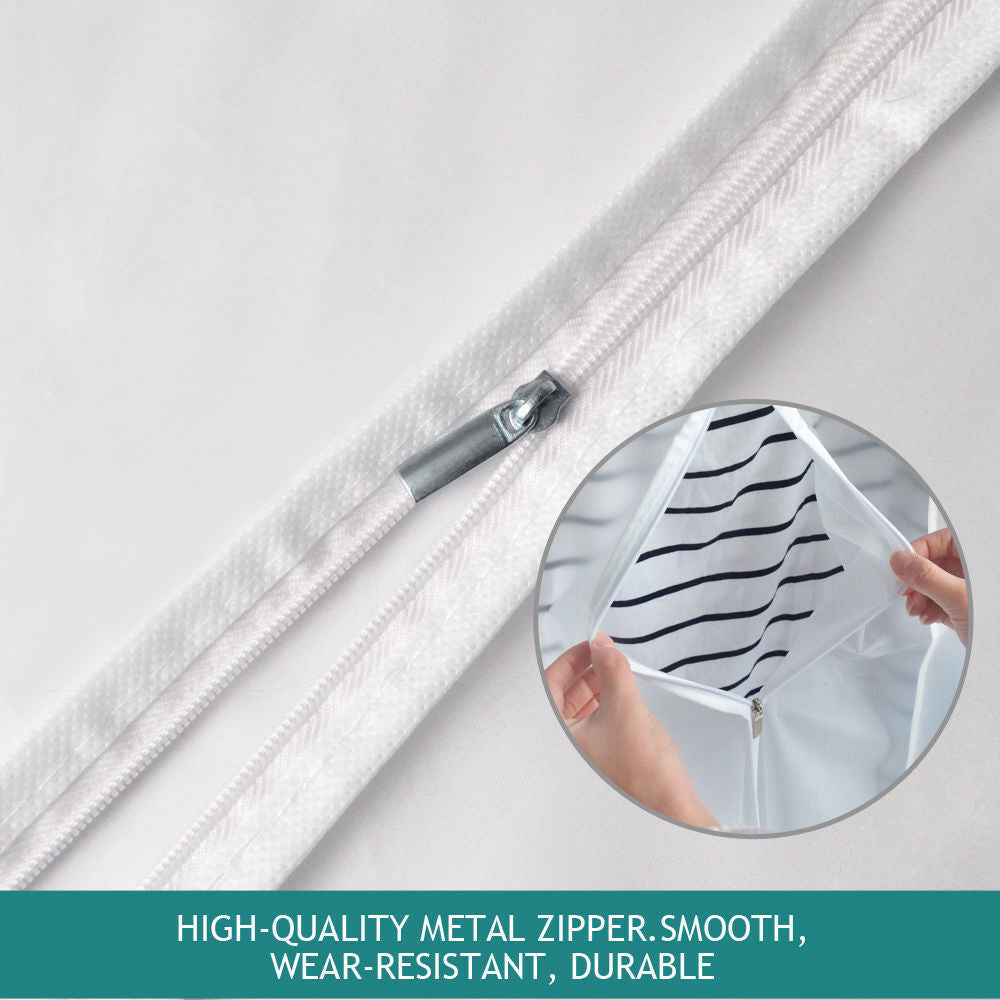 6Pcs Suit Dress Clothing Dust Cover Bag Jacket Wardrobe Storage Coat Protector (2M+2L+2XL) 3
