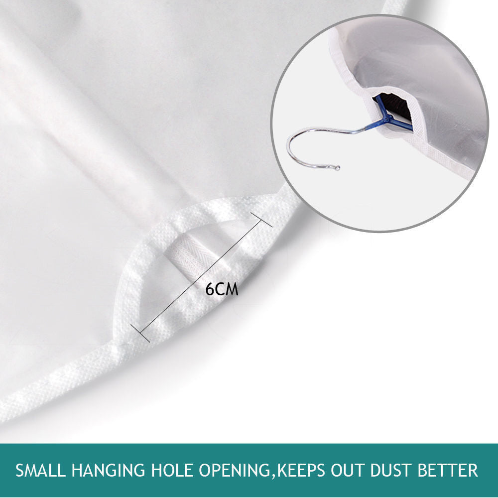 6Pcs Suit Dress Clothing Dust Cover Bag Jacket Wardrobe Storage Coat Protector (2M+2L+2XL) 4