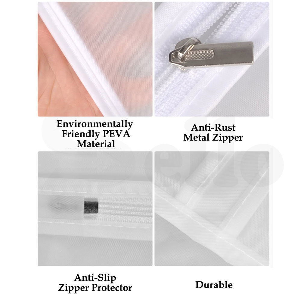6Pcs Suit Dress Clothing Dust Cover Bag Jacket Wardrobe Storage Coat Protector (2M+2L+2XL) 8