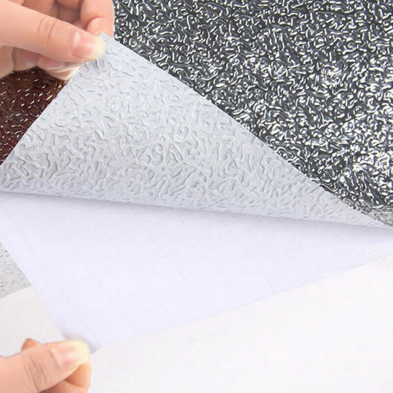 Aluminum Foil Sticker Self Adhesive Oil-proof Waterproof Kitchen Cabinet Wall(40*500cm) 7