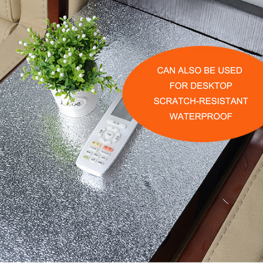 Aluminum Foil Sticker Self Adhesive Oil-proof Waterproof Kitchen Cabinet Wall(60*500cm) 4